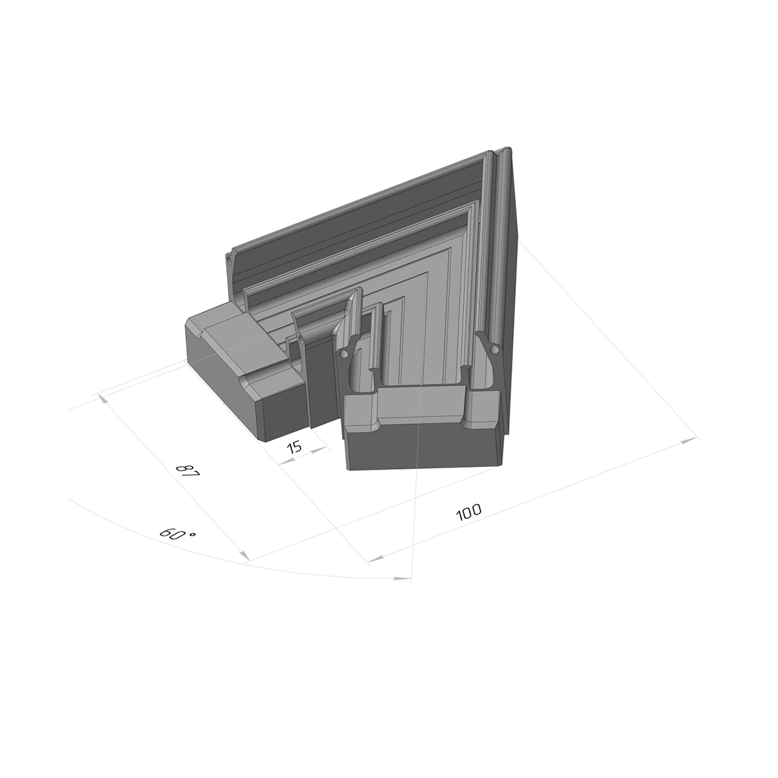 №2 Кут 60° Alteza 35мм 3D