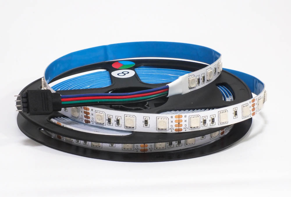 LED стрічка RGB 12V 60SMD/m 14,4W/m бобіна 5m
